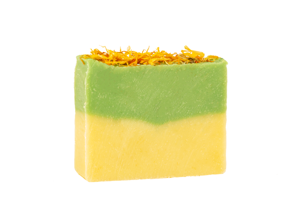 Atlas Cedarwood  Calendula Exfoliating Casablanca  Soap handmade with Organic Moroccan Ingredients