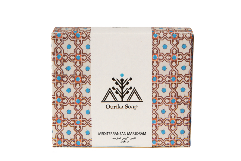 Mediterranean Marjoram Organic Casablanca Soap.Moroccan Tile Packaging 