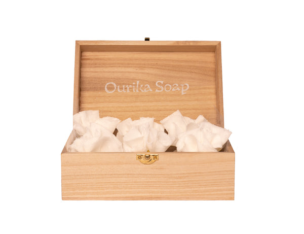 Box of 6 Lavender Bath Salts Ourika Soap